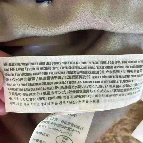 NWOT Abercrombie & Fitch light gray, silky feel, midi skirt;size XS - Picture 5 of 5